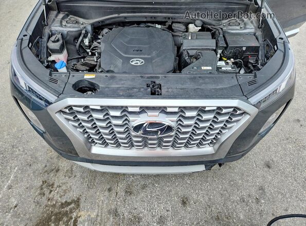 KM8R44HE5NU393797 2022 HYUNDAI PALISADE Gray VIN კოდის სტიკერის ხედი