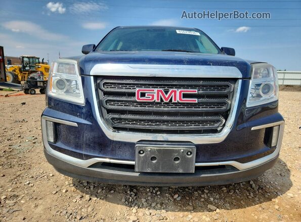 2GKFLTE31G6207217 2016 GMC TERRAIN Blue უკანა ხედი