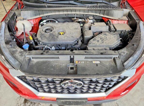 KM8J3CA47MU332607 2021 HYUNDAI TUCSON Red Engine compartment view