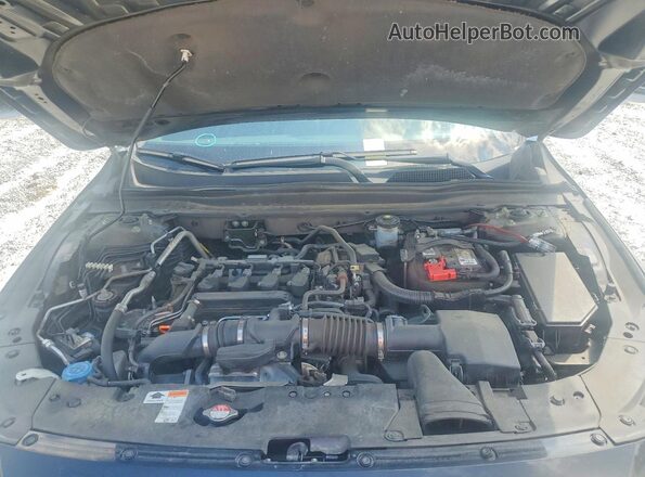1HGCV1F32MA037879 2021 HONDA ACCORD Black Widok komory silnika