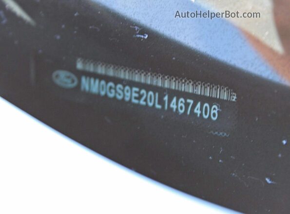 NM0GS9E20L1467406 2020 FORD TRANSIT White Вид задньої частини салону