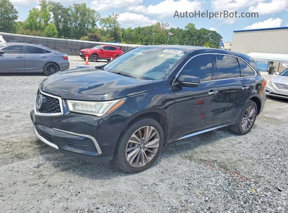 5FRYD3H5XHB010166 2017 ACURA MDX Black უკანა მარცხენა