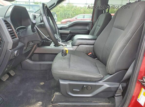 1FTEW1EP2KFB25307 2019 FORD F150 Red Առջևի վահանակի տեսք