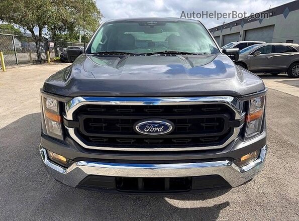 1FTEW1C86PKD23334 2023 FORD F150 Gray Вид ззаду