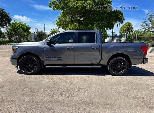 1N6AA1E68KN533253 2019 NISSAN TITAN Gray VIN կոդի պիտակի տեսք