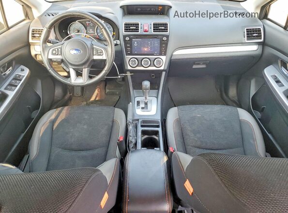 JF2GPADC2H8228357 2017 SUBARU CROSSTREK Black Widok zestawu wskaźników