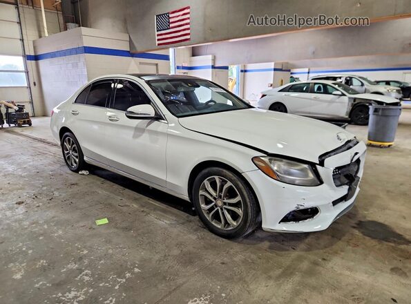55SWF4KB3GU127074 2016 MERCEDES-BENZ C White წინა ხედი