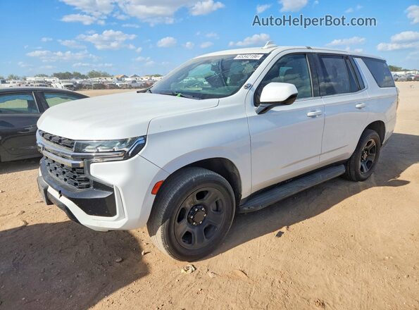 1GBSCLED2MR296285 2021 CHEVROLET TAHOE White Հետևի ձախ