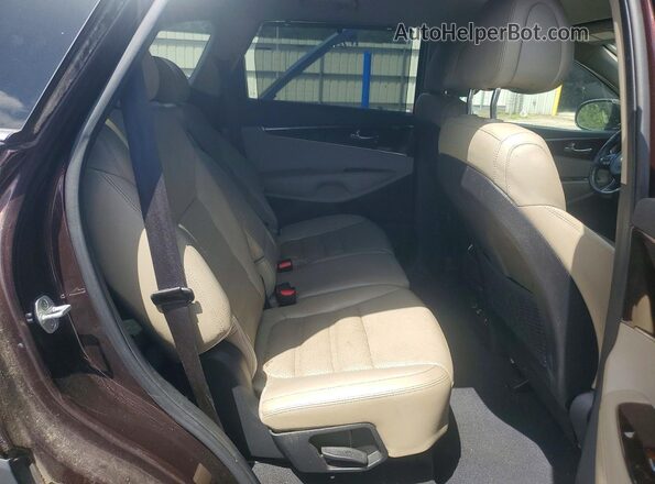 5XYPH4A56GG027734 2016 KIA SORENTO Темно-бордовый Вид задней части салона