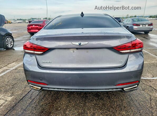 KMHGN4JEXGU134384 2016 HYUNDAI GENESIS Gray Vista interior delantera