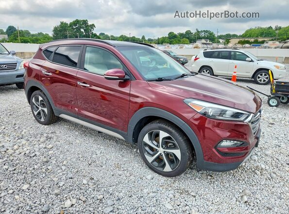KM8J3CA23JU608937 2018 HYUNDAI TUCSON Burgundy Вид спереду