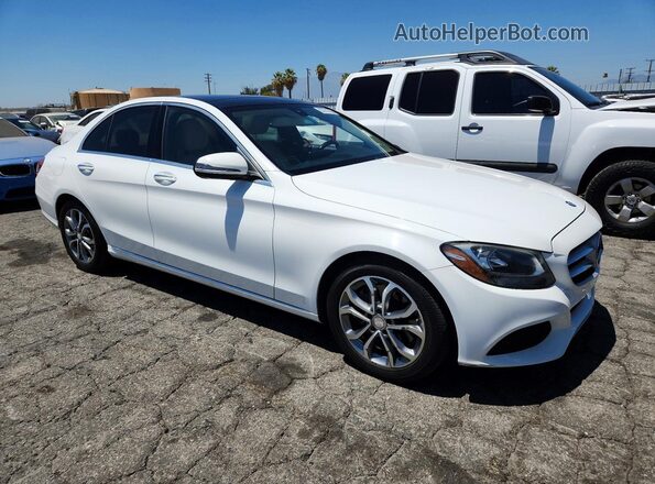 55SWF4JB0GU165931 2016 MERCEDES-BENZ C-CLASS White Front view