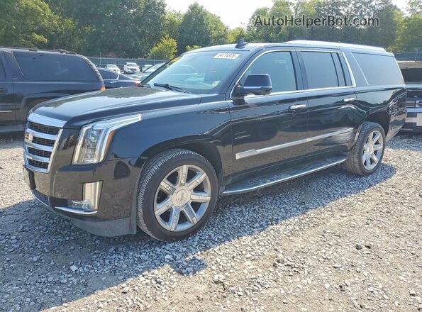 1GYS3GKJ1KR191080 2019 CADILLAC ESCALADE Black Հետևի ձախ