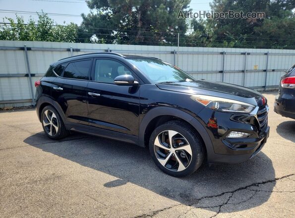 KM8J33A23GU129541 2016 HYUNDAI TUCSON Black წინა ხედი