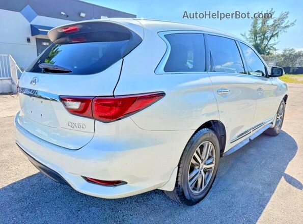 5N1DL0MN4LC547527 2020 INFINITI QX60 Белый Передняя правая четверть