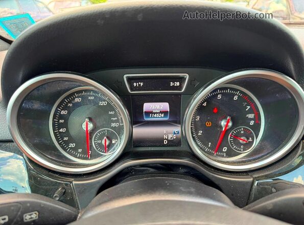 4JGDA5HB1HA884534 2017 MERCEDES-BENZ GLE Black Вид щитка приладів