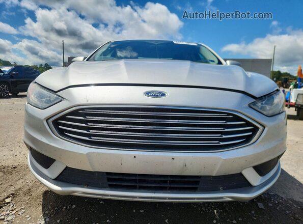 3FA6P0LU6HR381178 2017 FORD FUSION Silver Вид ззаду