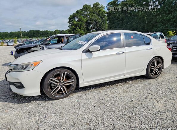 1HGCR2F51GA147354 2016 HONDA ACCORD White Trasero izquierdo