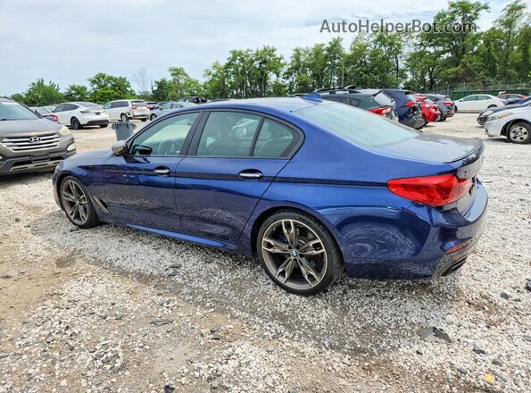 WBAJB9C59JB049338 2018 BMW M5 Синий Задняя правая четверть