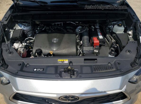 5TDCZRAH8MS070389 2021 TOYOTA HIGHLANDER Silver VIN կոդի պիտակի տեսք