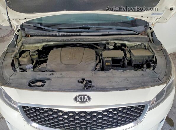 KNDMA5C14G6149728 2016 KIA SEDONA White VIN sticker view