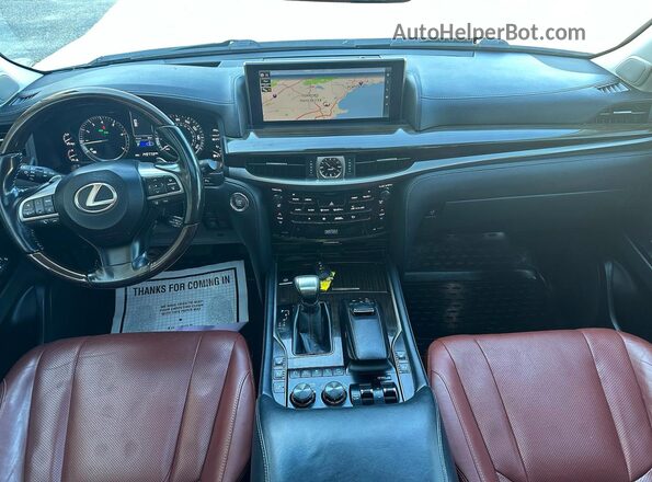 JTJHY7AX8J4264042 2018 LEXUS LX570 White Widok zestawu wskaźników