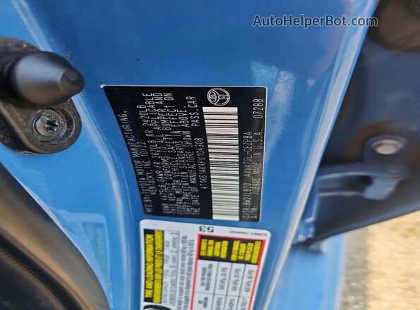 4T1K61AK4PU104308 2023 TOYOTA CAMRY Blue Vista de la etiqueta del VIN