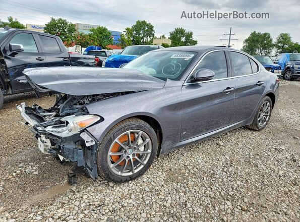 ZARFAEDNXJ7563985 2018 ALFA ROMEO GIULIA Gray Rear left