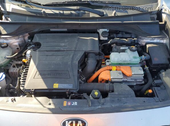 KNDCD3LD3K5332294 2019 KIA NIRO Silver VIN კოდის სტიკერის ხედი