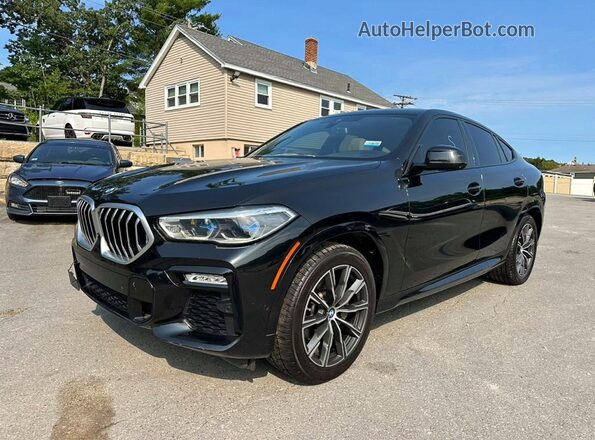 5UXCY4C06L9D37668 2020 BMW X6 Black Tył lewy