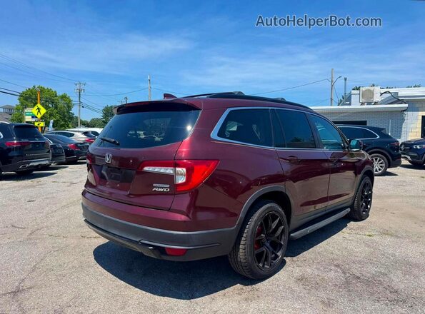5FNYF6H21NB005209 2022 HONDA PILOT Бордовый Вид спереди