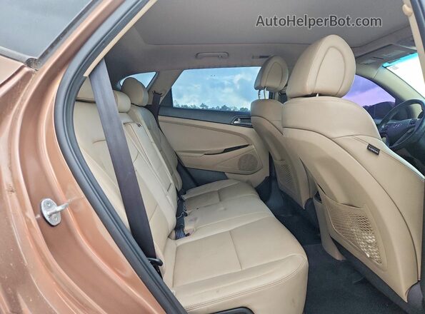 KM8J33A20GU076961 2016 HYUNDAI TUCSON Brown Vista del compartimento del motor