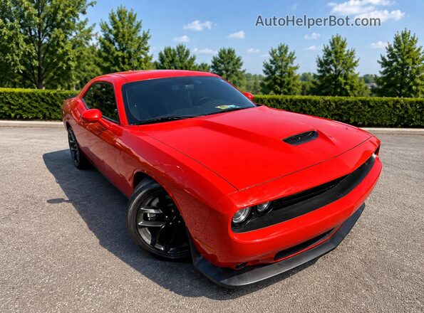 2C3CDZJG0NH175180 2022 DODGE CHALLENGER Orange Trasero izquierdo