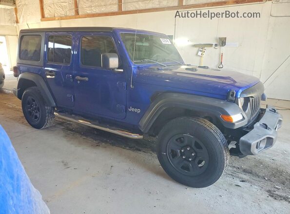 1C4HJXDN6JW241140 2018 JEEP WRANGLER Blue Դիմացի տեսք