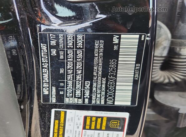 WDC0G6EBXJF325885 2018 MERCEDES-BENZ GLC-CLASS Black Սալոնի 360 աստիճան տեսք