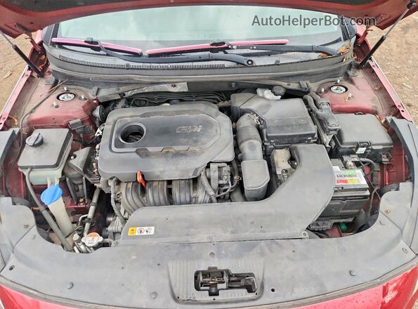 5NPE34AF8GH426829 2016 HYUNDAI SONATA Красный Вид подкапотного пространства