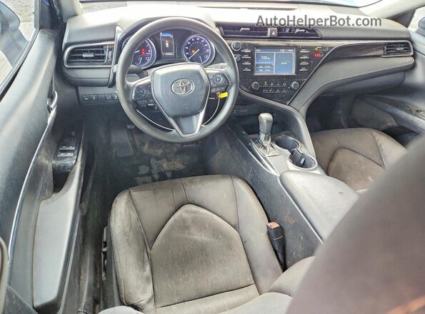 4T1B11HK6KU235852 2019 TOYOTA CAMRY Blue Widok zestawu wskaźników
