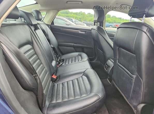 3FA6P0PU9JR105772 2018 FORD FUSION Blue Rear interior view
