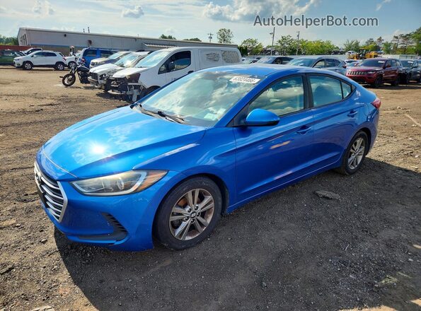 5NPD84LF1HH130238 2017 HYUNDAI ELANTRA Синий Задняя левая четверть