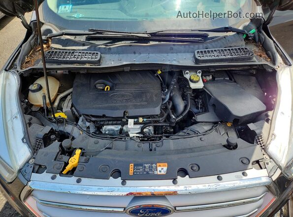 1FMCU9GDXHUC46455 2017 FORD ESCAPE Gray Vista de la etiqueta del VIN