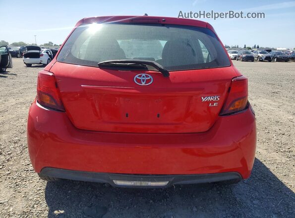 VNKKTUD30GA062568 2016 TOYOTA YARIS Red Սալոնի դիմացի տեսք
