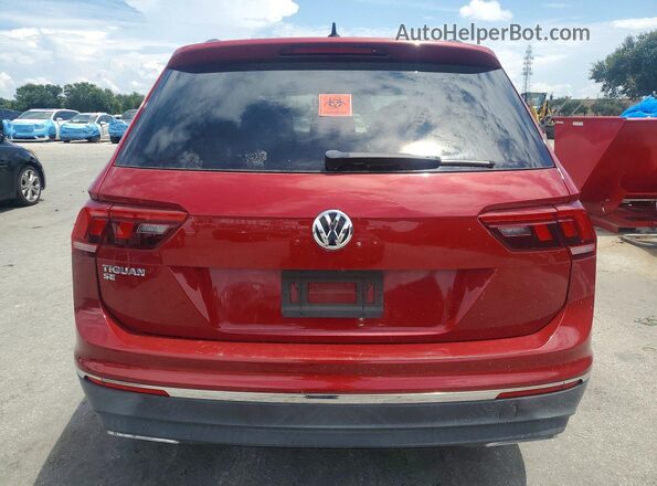 3VV3B7AXXMM031689 2021 VOLKSWAGEN TIGUAN Красный Вид салона спереди
