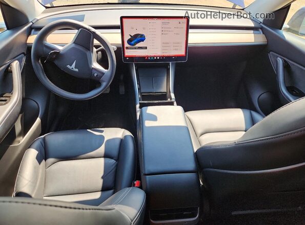 5YJYGDEE9MF121126 2021 TESLA MODEL Blue Սարքավորումների վահանակի տեսք