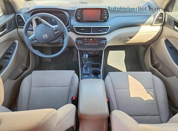 KM8J2CA4XKU982869 2019 HYUNDAI TUCSON White Вид щитка приладів