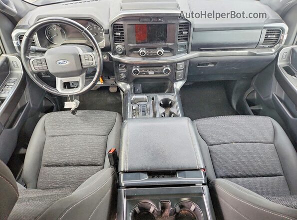 1FTFW1CD4MFD03489 2021 FORD F150 Gray Вид щитка приладів