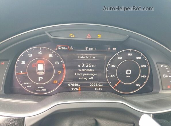 WA1LAAF77HD014092 2017 AUDI Q7 Gray Հետևի նստատեղերի տեսք