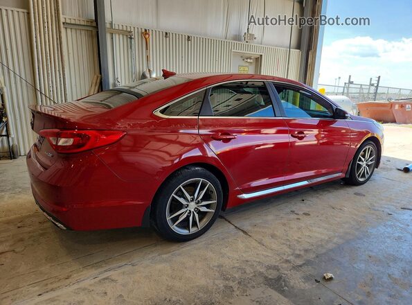5NPE34AB1HH554330 2017 HYUNDAI SONATA Red Առջևի աջ