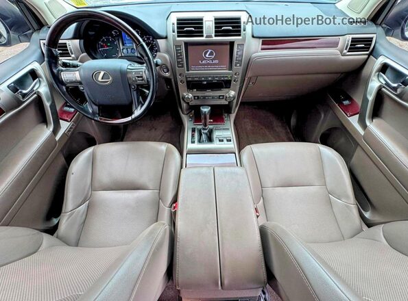 JTJBM7FXXK5215365 2019 LEXUS GX White Rear seats view