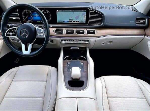 4JGFB5KB8MA435618 2021 MERCEDES-BENZ GLE White ხელსაწყოთა პანელის ხედი