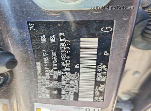 JTEEU5JR1M5250002 2021 TOYOTA 4RUNNER Gray 